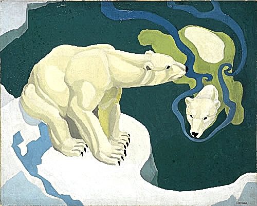 Raymond-Sheppard: Polar-Bears,-circa-1934